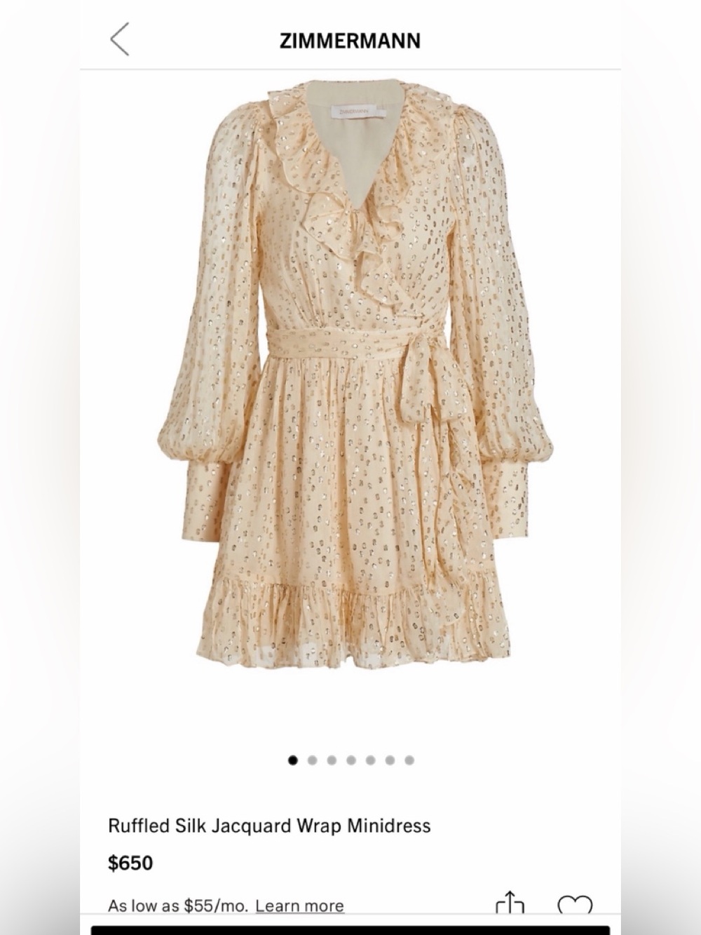 Zimmermann  Wrap Minidress
